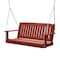 Highwood Usa 5ft Lehigh Porch Swing Outdoor Furniture for Patio, Backyard, Garden AD-PORL1-RED - alternate 1